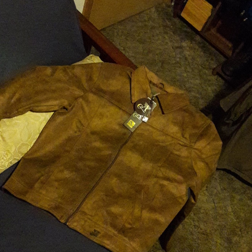 Emporio Armani PVC suede jacket